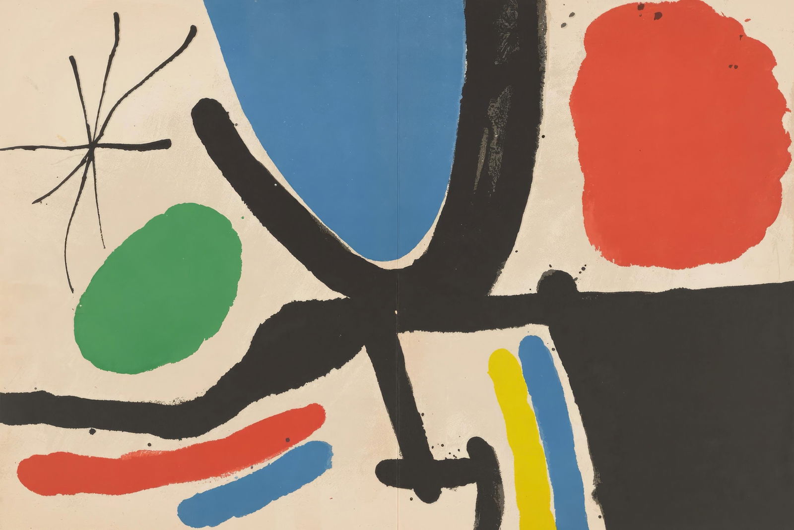 Joan Miro, Untitled, from Tarragona Tapestry, Limited Edition Lithograph, 1972 (1 of 4)