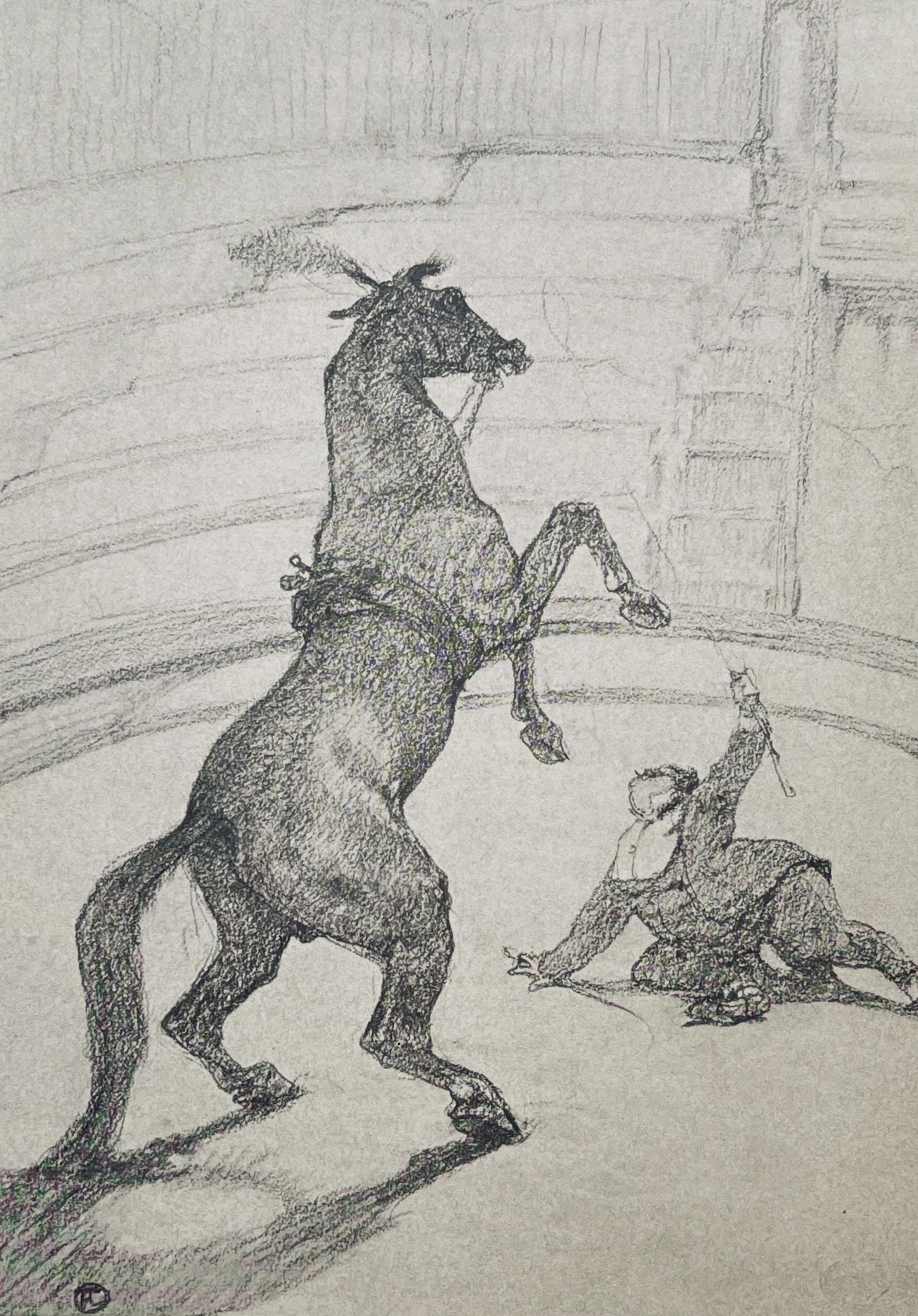 Henri de Toulouse-Lautrec, Performing Horse, Limited Edition Lithograph, 1967 (1 of 4)