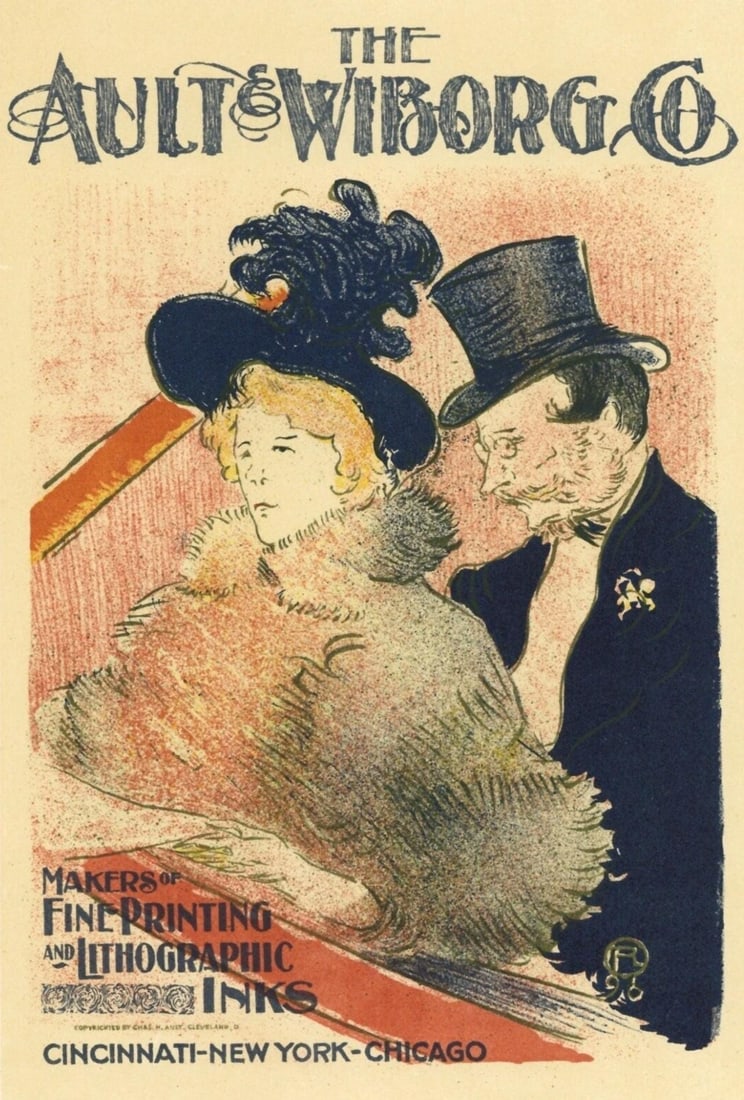 Henri de Toulouse-Lautrec, Au concert, The Ault et Wiborg, Les Affiches De Toulouse-Lautrec, Limited: Lithograph on grand velin Filigrane a sa marque paper. Paper size: 12.5 x 9.75 inches; image size: 8.27 x 5.51 inches. Excellent condition. Inscription: Signed in the plate and unnumbered, as issued.