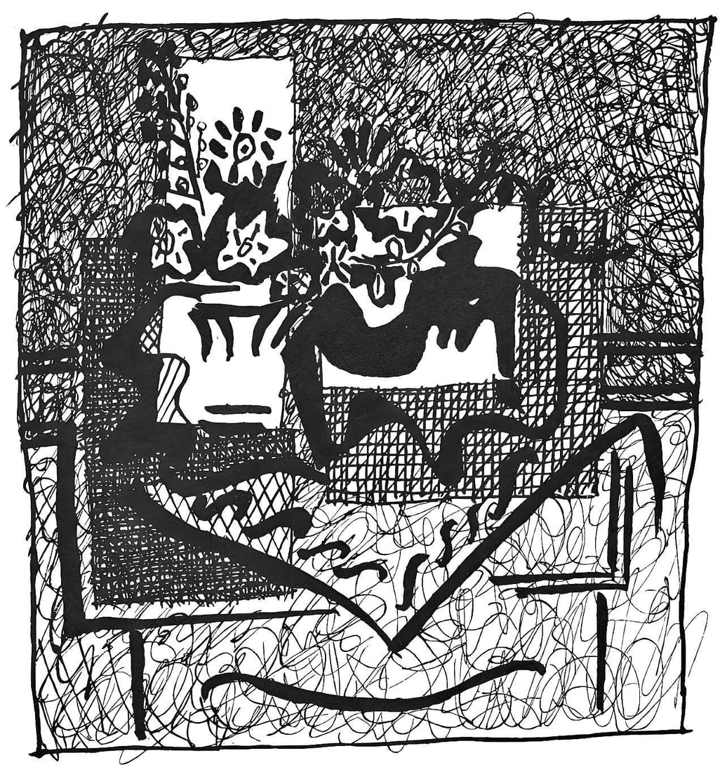 Pablo Picasso, Composition (Johnson/Vollard 193; Monod 10485), Helene chez Archimede, Limited (1 of 4)