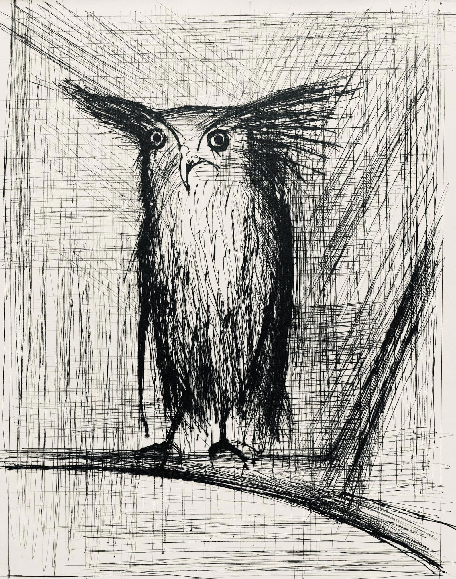 Bernard Buffet, Composition (Reinz 208-222), Voyages Fantastiques, Limited Edition Etching (1 of 4)