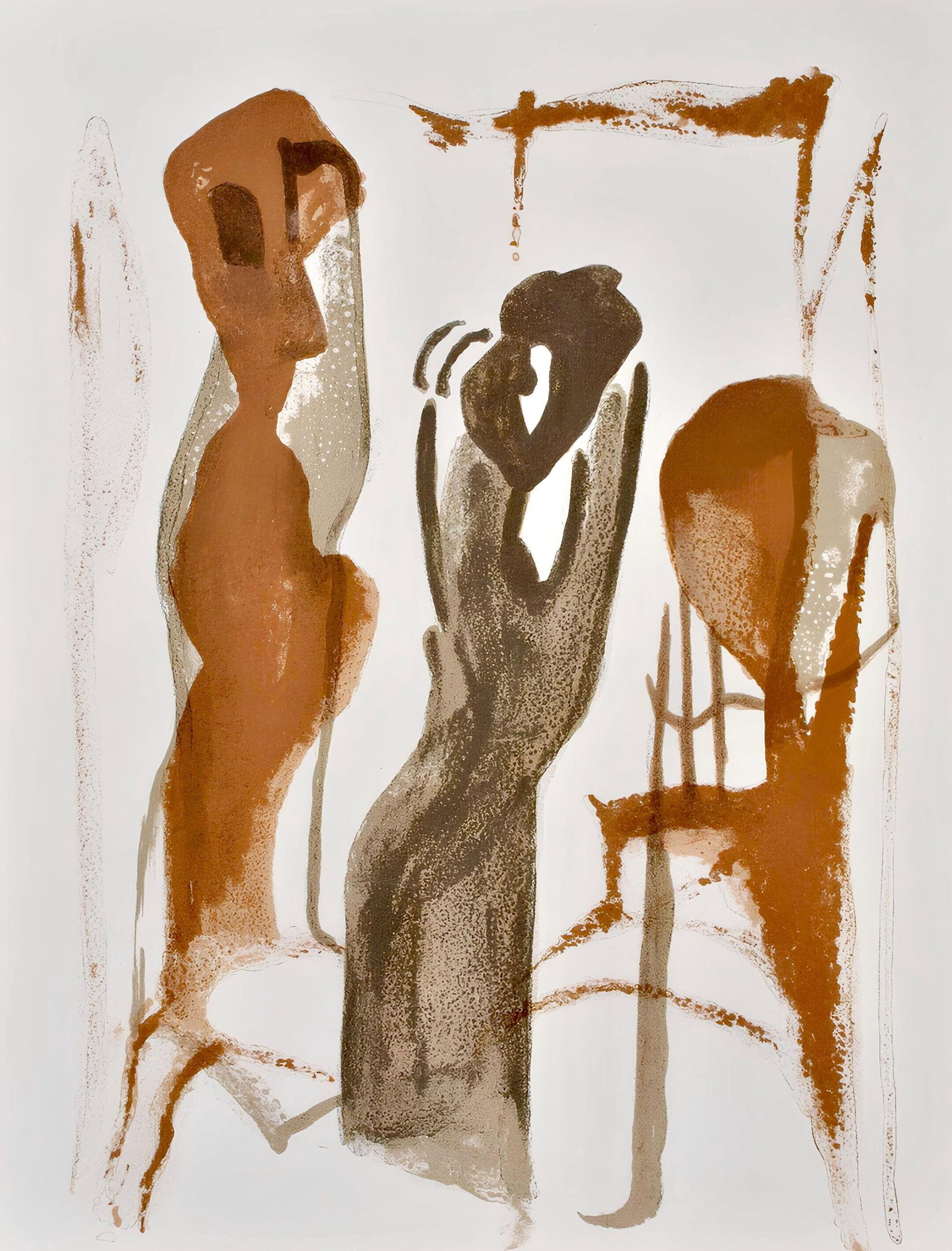 Francisco Bores, Composition, Œuvres completes d'Albert Camus, Limited Edition Lithograph: Lithograph on velin d'Arches filigrane paper. Paper Size: 11 x 8.5 inches. Excellent condition. Inscription: Unsigned and unnumbered, as issued. Notes: From the volume, Œuvres completes d'Albert Camu