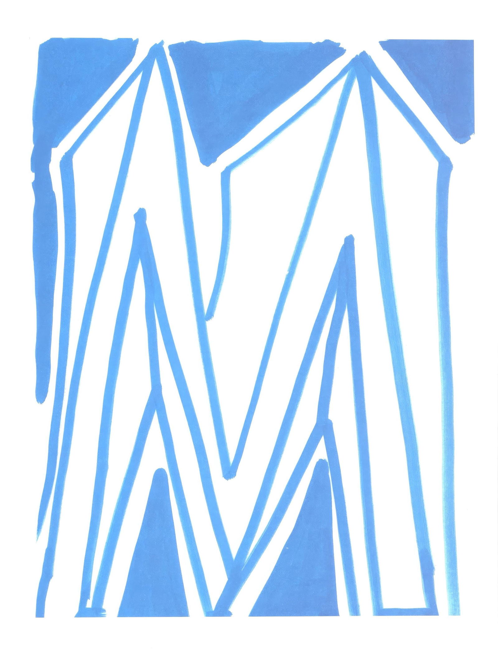 David Hockney, Letter M, from Hockney's Alphabet, Limited Edition Lithograph, 1991 (1 of 4)