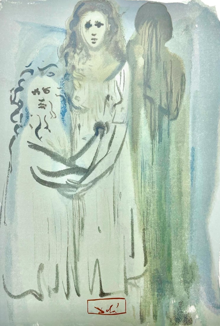 Salvador Dali, Fegefeuer XVI (Michler/Lopsinger 1039-1138; Field 189-200), Die Gottliche Komodie, (1 of 4)