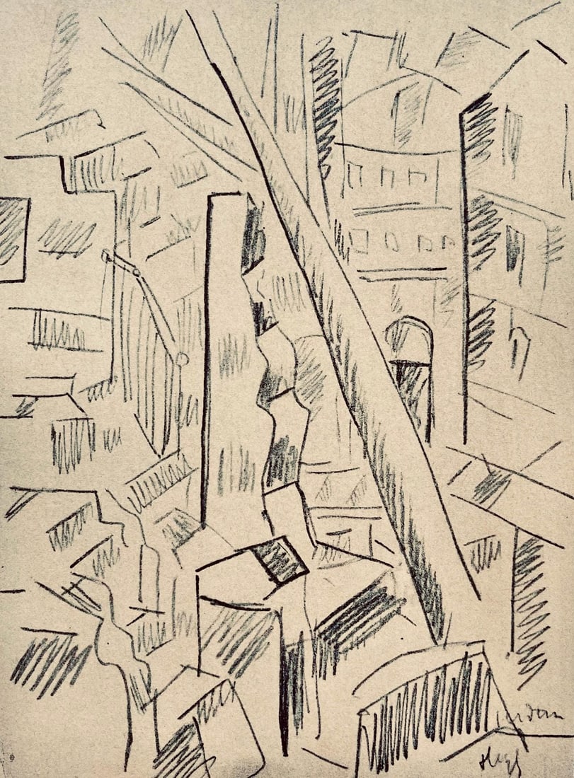 Fernand Leger, Verdun detruit, Dessins de Guerre 1915-16, Limited Edition Lithograph (1 of 4)