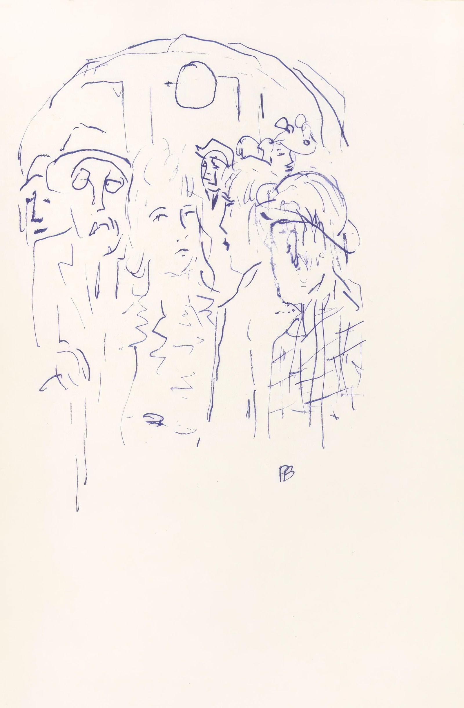 Pierre Bonnard, Untitled, from Correspondances, Limited Edition Lithograph, 1944: This exquisite lithograph by Pierre Bonnard (1867-1947), titled Sans titre (Untitled), from the album Pierre Bonnard, Correspondances, originates from the 1944 edition published by Editions de la