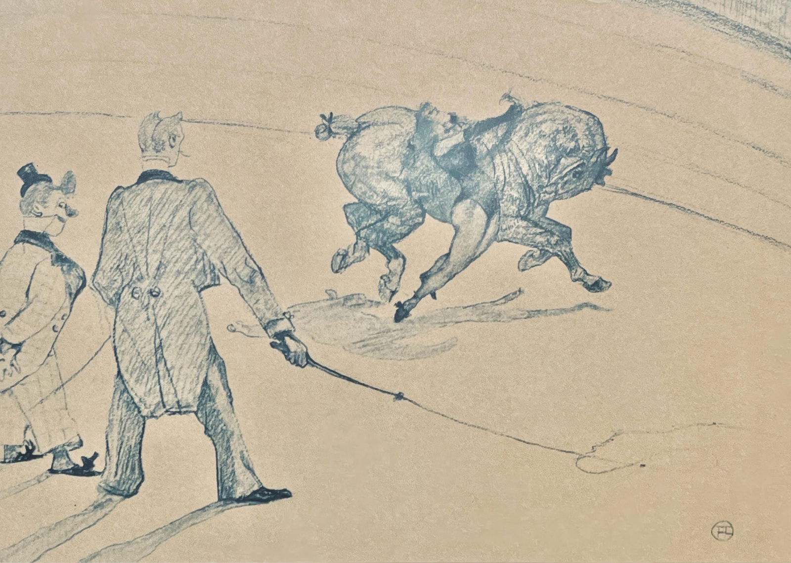 Henri de Toulouse-Lautrec, Equestrian Acrobatics, Limited Edition Lithograph, 1967 (1 of 4)