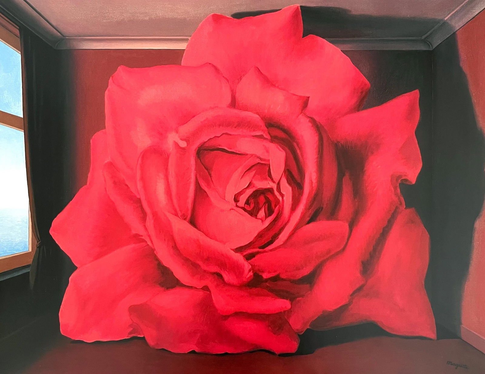 Rene Magritte, Le tombeau des lutteurs, Official Edition Offset Lithograph: Offset lithograph on archival paper. Paper Size: 19.75 x 27.5 inches. Inscription: Signed in the plate and unnumbered, as issued. Condition: Excellent. Notes: Licensed by C.H./ADAGP, Paris; published