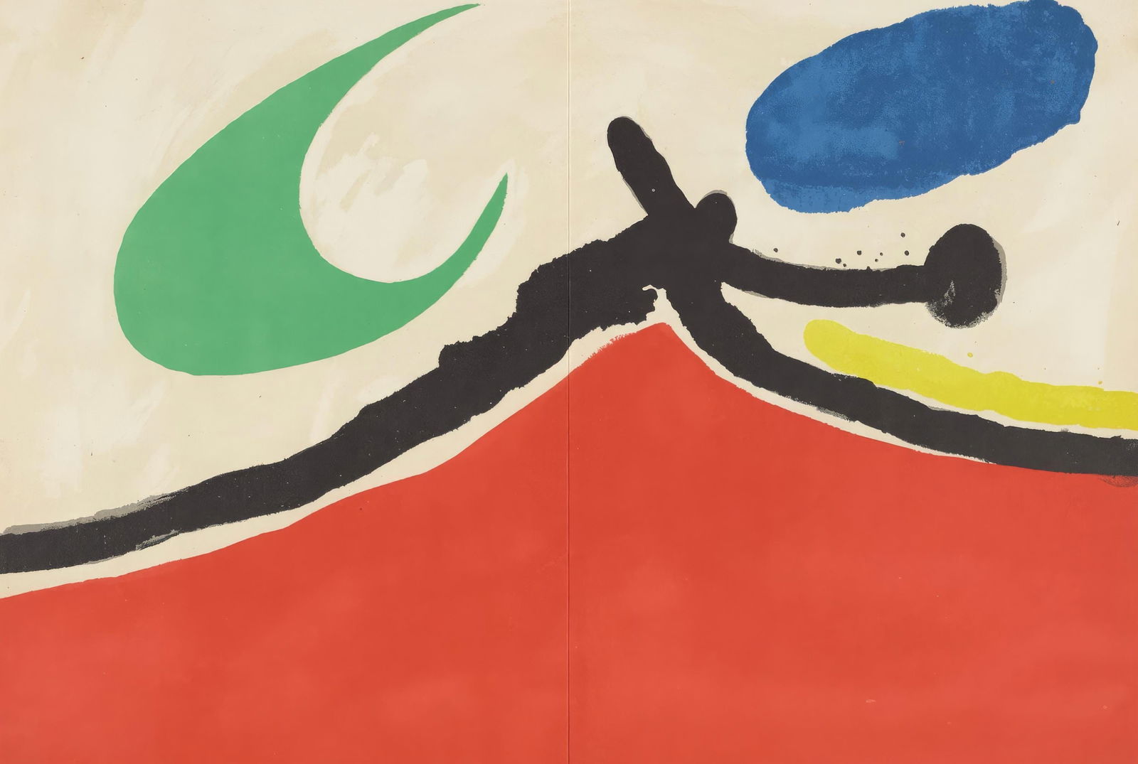 Joan Miro, Untitled, from Tarragona Tapestry, Limited Edition Lithograph, 1972 (1 of 4)