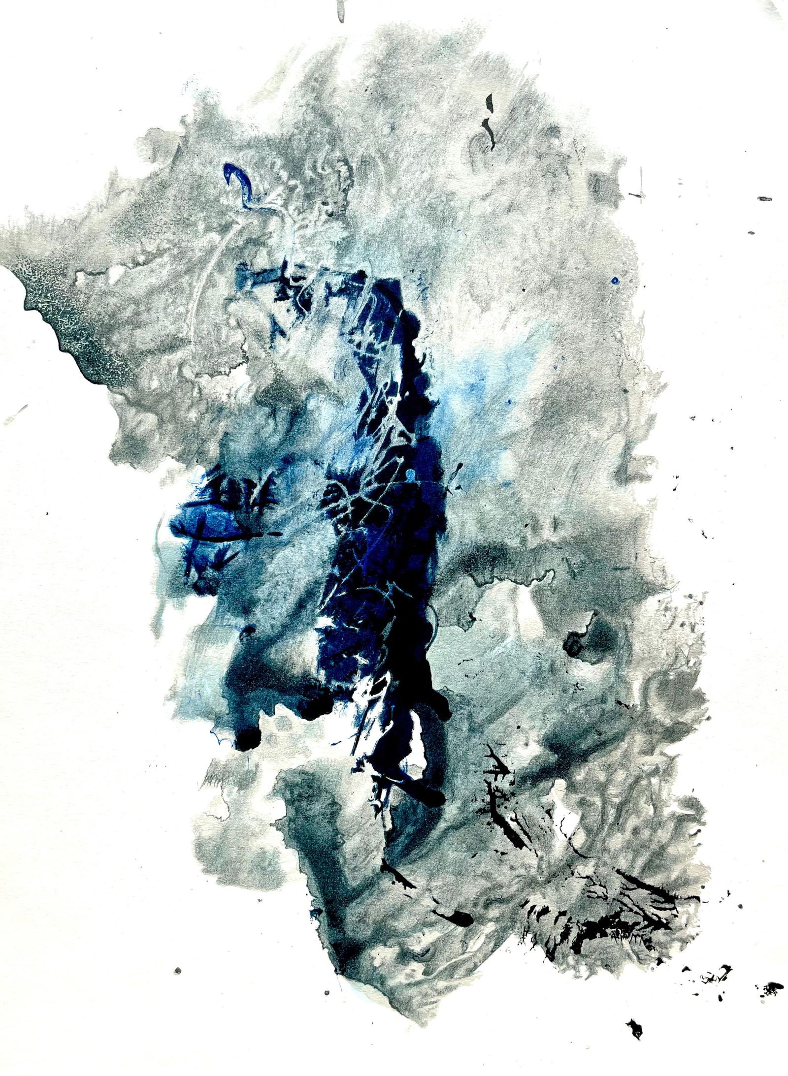 Francois Fiedler, Composition, Derriere le miroir, Limited Edition Lithograph (1 of 4)