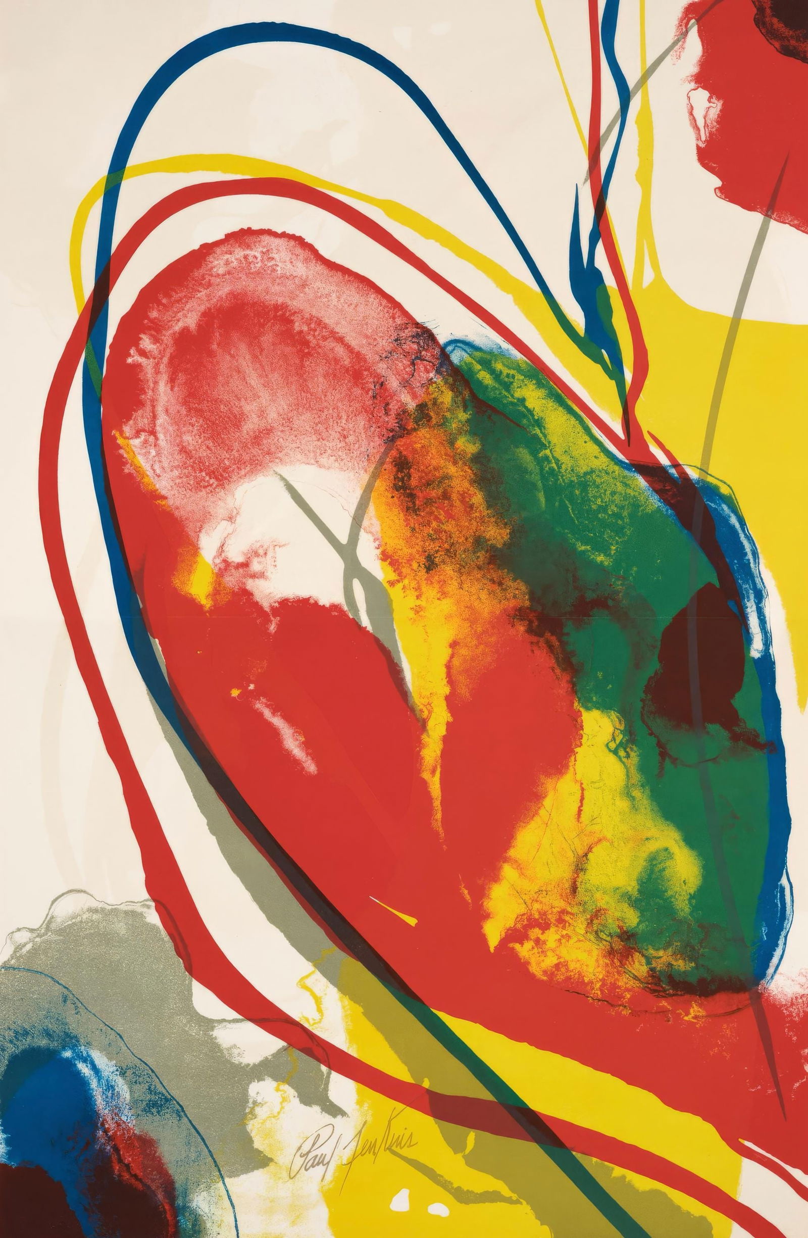 Paul Jenkins, Composition for Eric, from Memories and Portraits of Artists, Limited Edition (1 of 4)