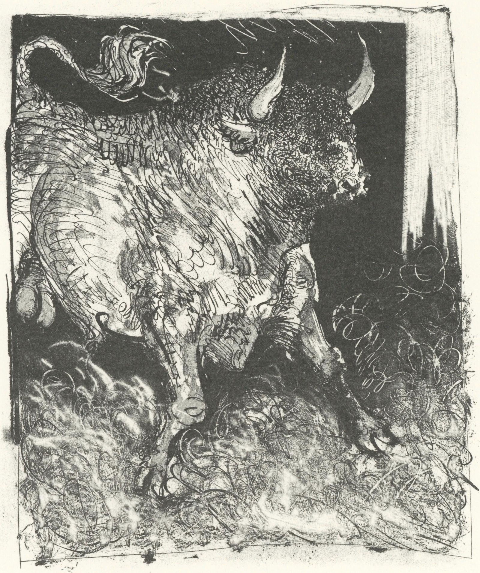 Pablo Picasso, Le Taureau (The Bull) (Orozco p.82), Histoire naturelle, Limited Edition Lithograph (1 of 4)