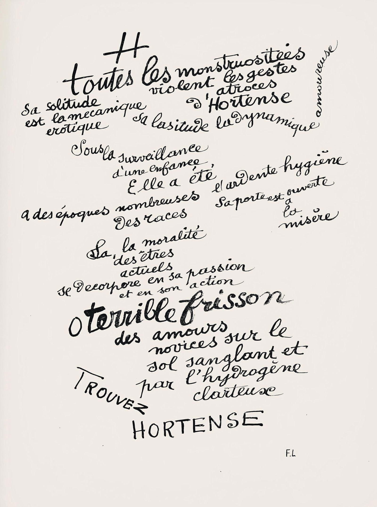 Fernand Leger, Composition (Saphire 24-38), Les Illuminations, Limited Edition Lithograph (1 of 4)