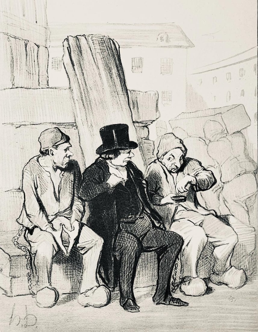 Honore Daumier, Composition, Honore Daumier, Law and Justice, Limited Edition Lithograph (1 of 4)