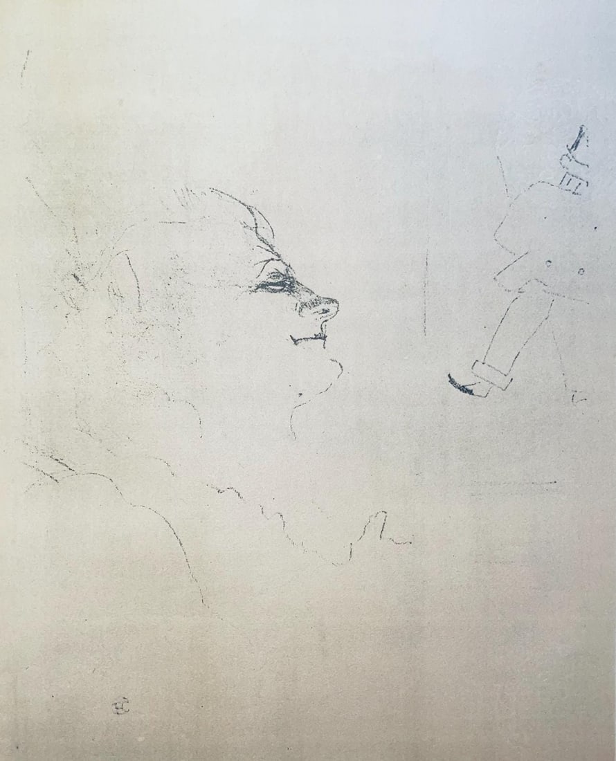 Henri de Toulouse-Lautrec, Composition, Images de Lautrec, 21 Planches en Couleurs, Collezione: Lithograph and stencil on velin Polifilo paper. Paper size: 13.78 x 10.24 inches. Excellent condition. Inscription: Unsigned and unnumbered, as issued. Notes: From the folio, Images de Lautrec, 21