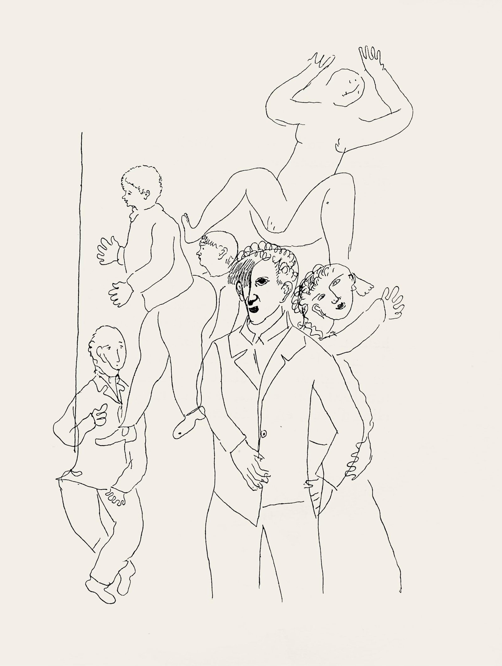 Marc Chagall, Composition, Suite Provinciale avec 92 dessins inedits de Marc Chagall, Limited: Lithograph on velin de Rives paper. Unsigned and unnumbered, as issued. Paper Size: 9.75 x 7.5 inches. Excellent condition, with text on verso, as issued. Notes: From the album, Suite Provinciale avec