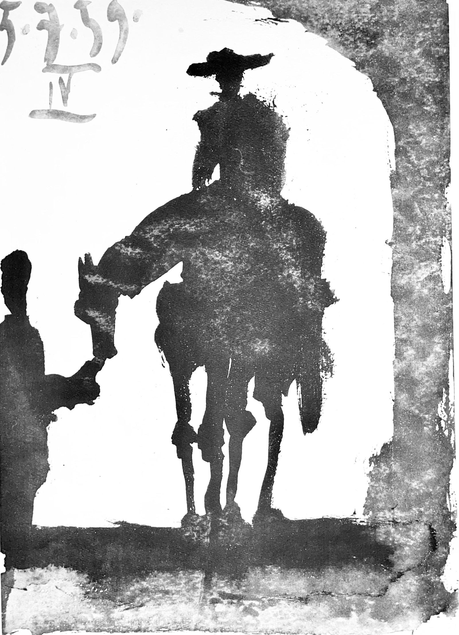 Pablo Picasso, Composition (Bloch 1276; Czwiklitzer 23), Toros y Toreros, Limited Edition Lithograph: Heliogravure on velin paper. Paper Size: 14.75 x 10.5 inches. Inscription: Unsigned and unnumbered, as issued. Notes: From the album, Pablo Picasso, Toros y toreros, 1961. Published by Les Editions