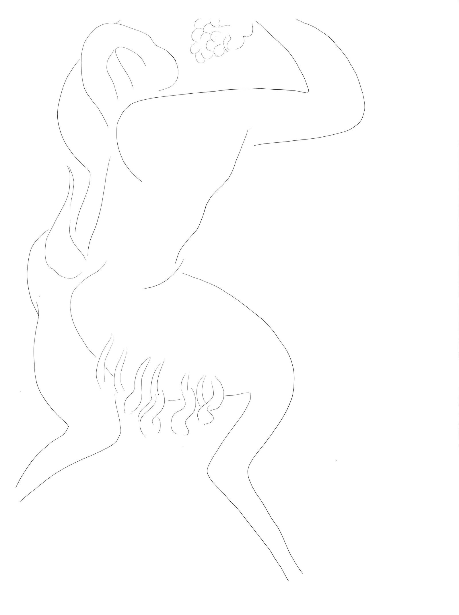 Henri Matisse, Sainte II, Poesies de Stephane Mallarme, Limited Edition Lithograph: Lithograph on velin papier bouffant des Papeteries de Casteljaloux paper. Paper Size: 11.02 x 8.46 inches. Inscription: Unsigned and unnumbered, as issued. Condition: Very good/excellent, consistent w