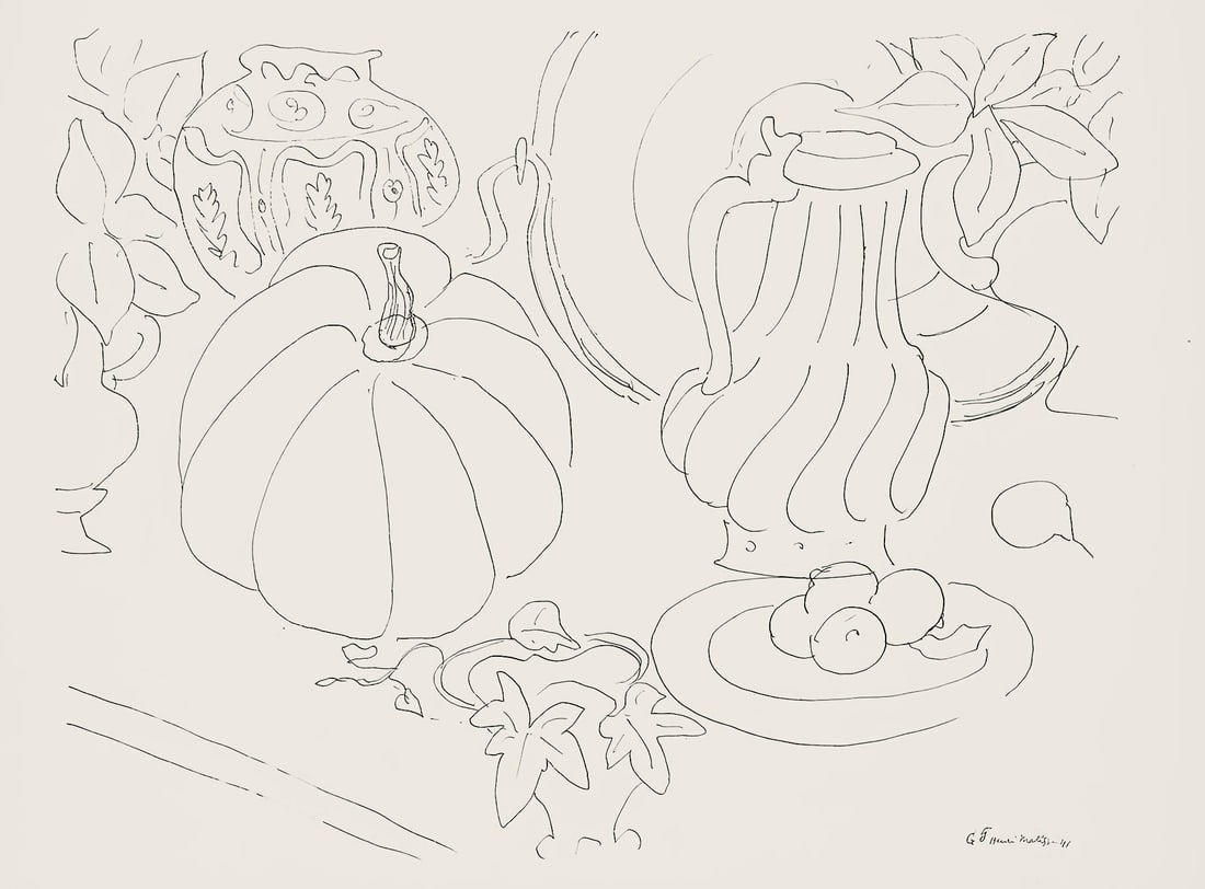 Henri Matisse, Serie G, var. 5 (Duthuit 9), Henri Matisse, Dessins, Themes et variations, Limited: Lithograph on velin pur fil paper. Paper Size: 9.625 x 12.875 inches. Excellent condition. Inscription: Signed in the plate and unnumbered, as issued. Notes: From the folio, Henri Matisse, Dessins, Th
