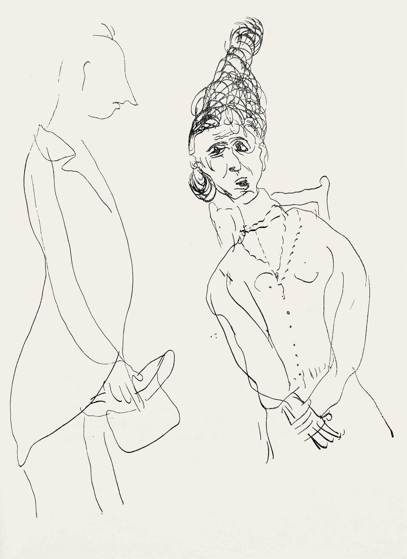 Marc Chagall, Composition, Suite Provinciale avec 92 dessins inedits de Marc Chagall, Limited: Lithograph on velin de Rives paper. Unsigned and unnumbered, as issued. Paper Size: 9.75 x 7.5 inches. Excellent condition, with text on verso, as issued. Notes: From the album, Suite Provinciale avec