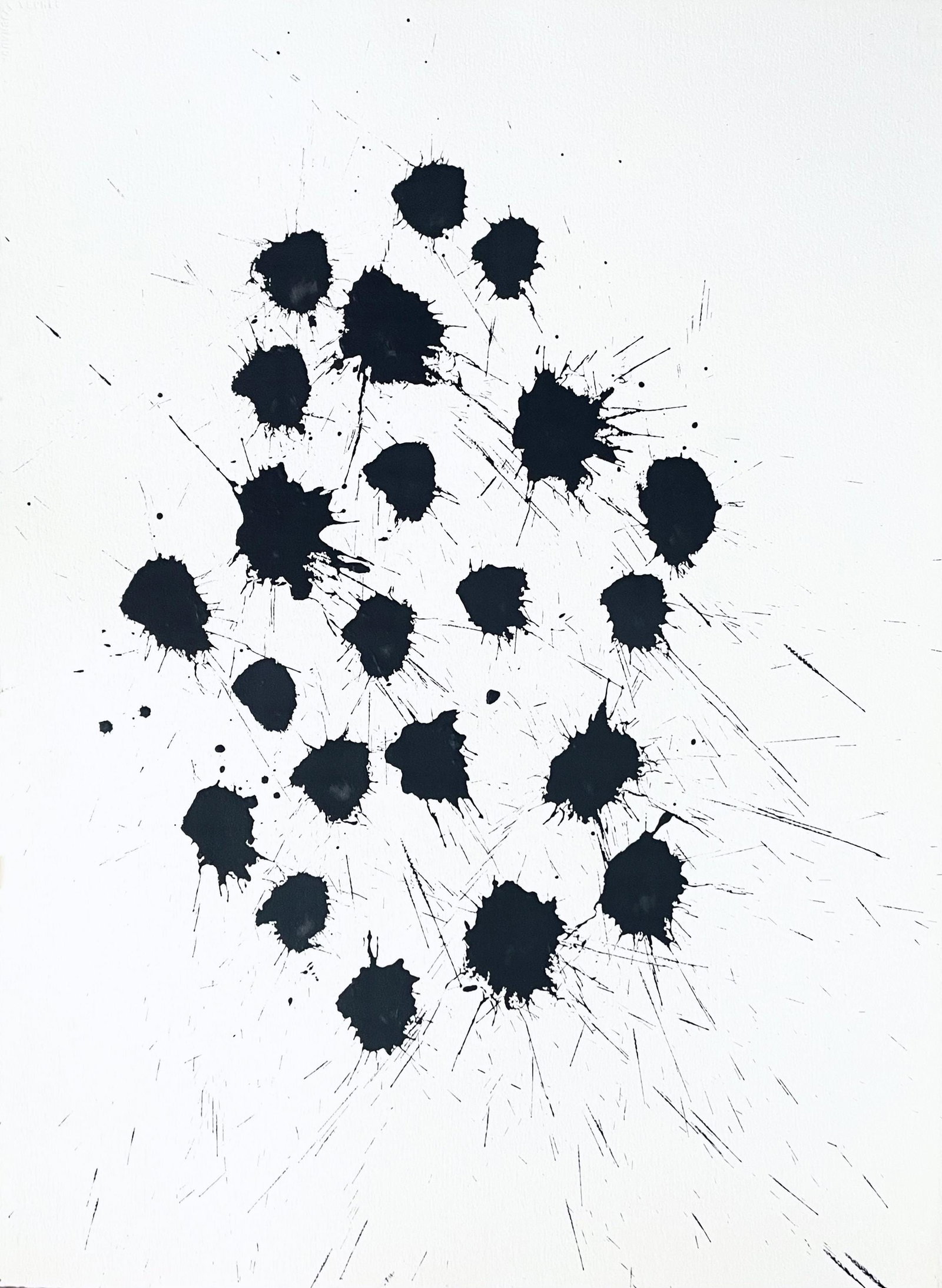 Dale Chihuly, Composition, Original Painting: Acrylic and India ink on Arches Aquarelle paper, 1996. Paper Size: 30.25 x 22.5 inches. Excellent condition. Inscription: Unsigned, as issued. Provenance: Estate of Juris K. Ubans, Portland, ME. This