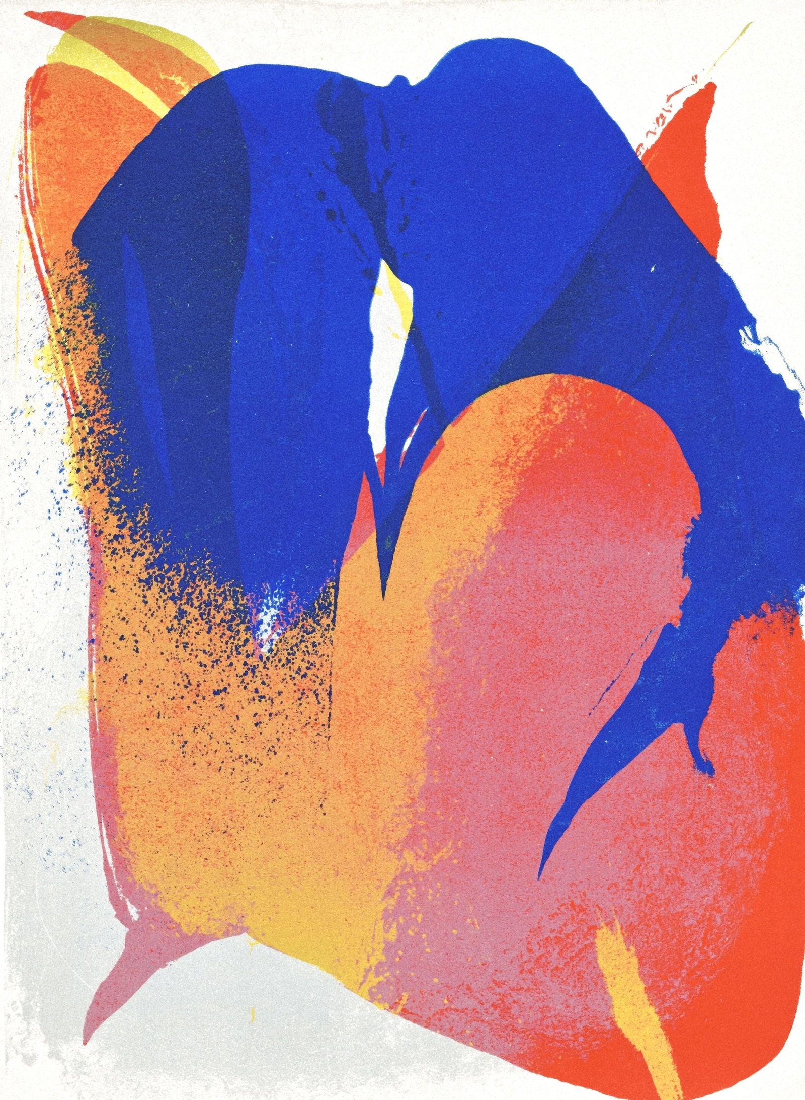 Paul Jenkins, Untitled, from Prints from the Mourlot Press, Limited Edition Lithograph, 1964: This exquisite lithograph by Paul Jenkins (1923-2012), titled Sans titre (Untitled), from the album Prints from the Mourlot Press, exhibition sponsored by the French Embassy, circulated by the Traveli