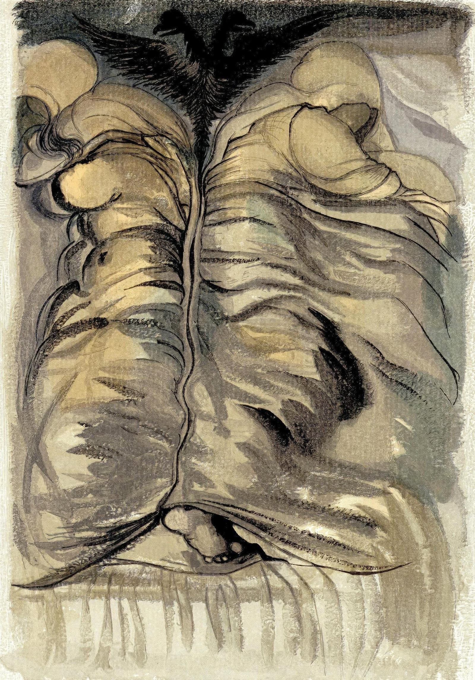 Salvador Dali, Untitled, from The Three-Cornered Hat, Limited Edition Engraving, 1958: This exquisite engraving by Salvador Dali (1904-1989), titled Sans titre (Untitled), from the folio Le Tricorne (The Three-Cornered Hat), originates from the 1958 edition published by Editions du Roch