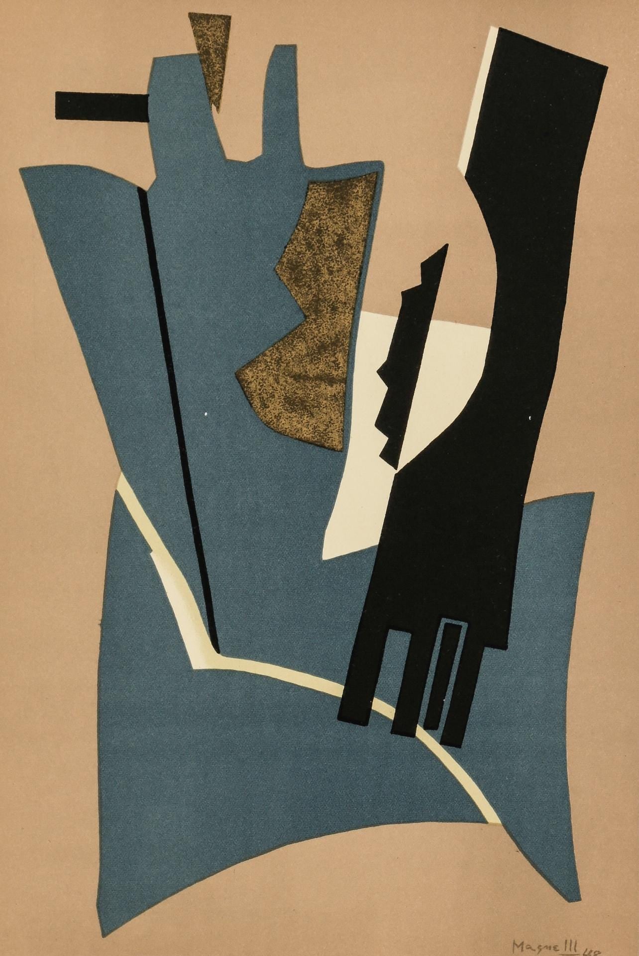 Alberto Magnelli, Composition, XXe siecle, Limited Edition Lithograph (1 of 4)