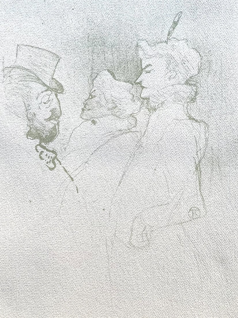 Henri de Toulouse-Lautrec, Pourquoi pas, TLautrec, Philadelphia Museum of Art, Limited Edition: Lithograph and stencil on velin paper. Unsigned and unnumbered. Paper Size: 17 x 13 inches. Excellent condition. Notes: From the folio, TLautrec, A Portfolio Of Twelve Reproductions of Lithographs by
