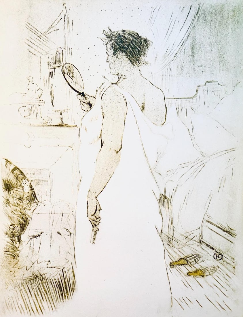 Henri de Toulouse-Lautrec, Composition, Images de Lautrec, 21 Planches en Couleurs, Collezione: Lithograph and stencil on velin Polifilo paper. Paper size: 13.78 x 10.24 inches. Excellent condition. Inscription: Unsigned and unnumbered, as issued. Notes: From the folio, Images de Lautrec, 21 Pla