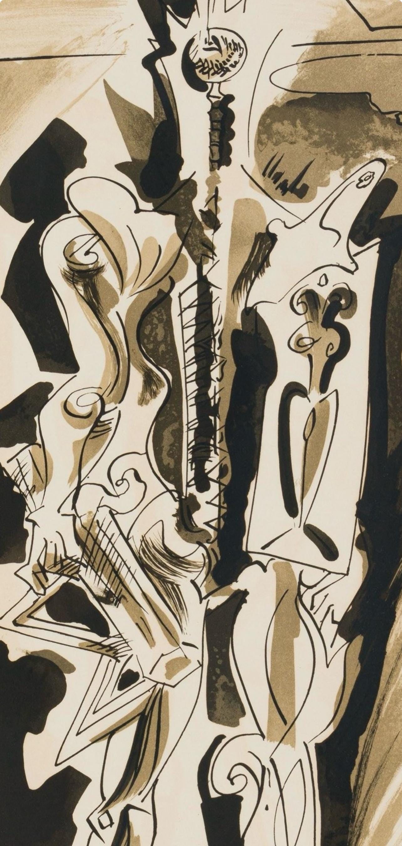 Andre Masson, Composition, XXe siecle, Limited Edition Lithograph - 2