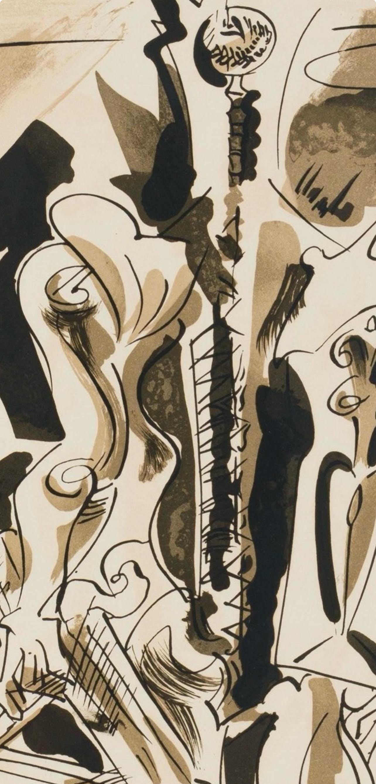 Andre Masson, Composition, XXe siecle, Limited Edition Lithograph - 3