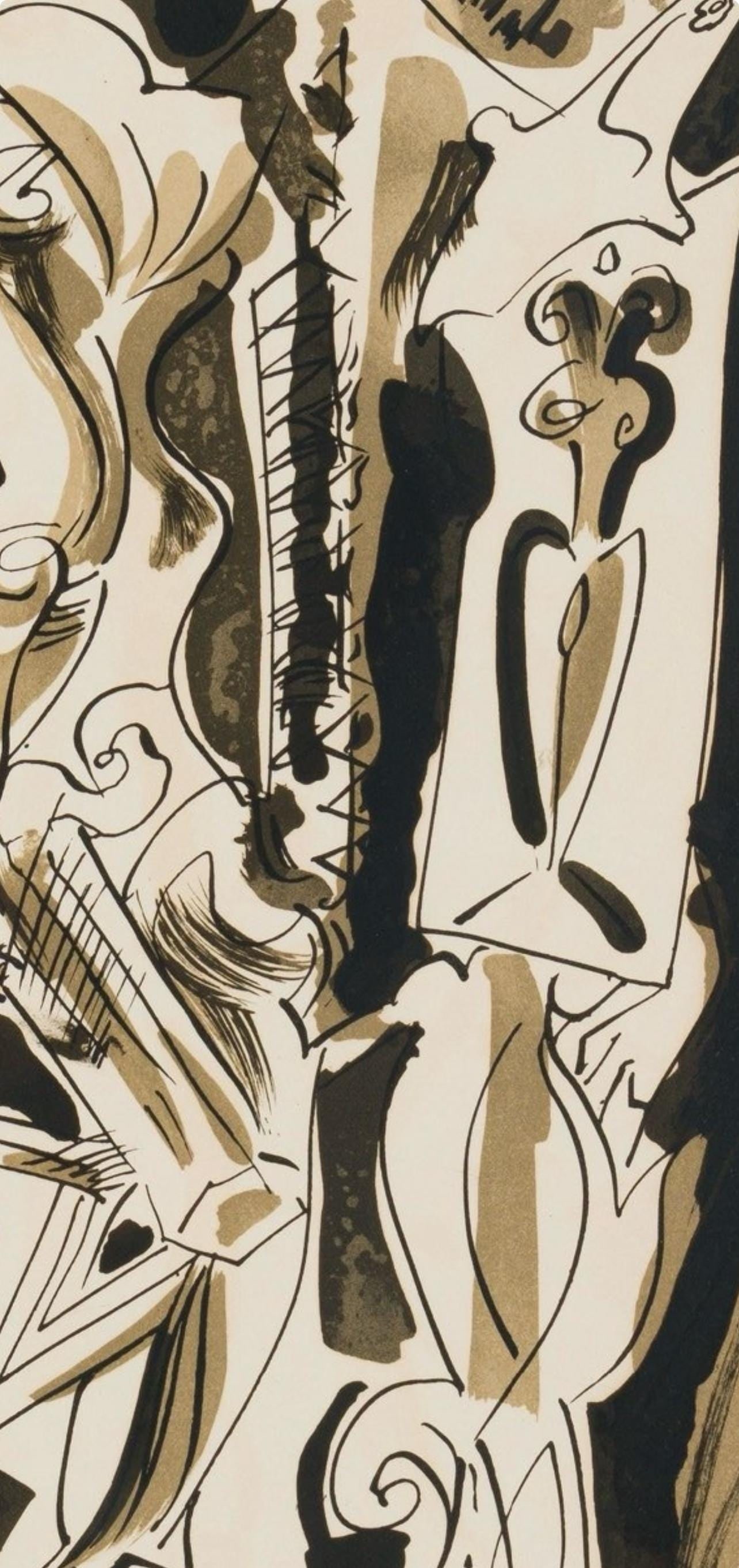 Andre Masson, Composition, XXe siecle, Limited Edition Lithograph - 4