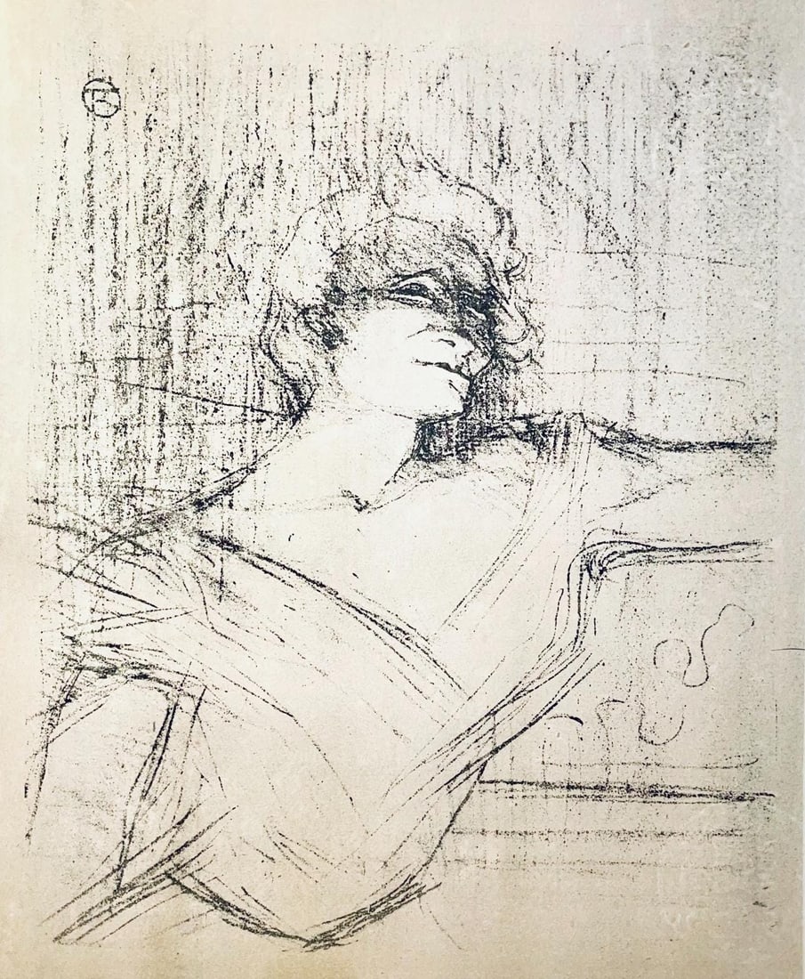 Henri de Toulouse-Lautrec, Composition, Images de Lautrec, 21 Planches en Couleurs, Collezione: Lithograph and stencil on velin Polifilo paper. Paper size: 13.78 x 10.24 inches. Excellent condition. Inscription: Unsigned and unnumbered, as issued. Notes: From the folio, Images de Lautrec, 21 Pla