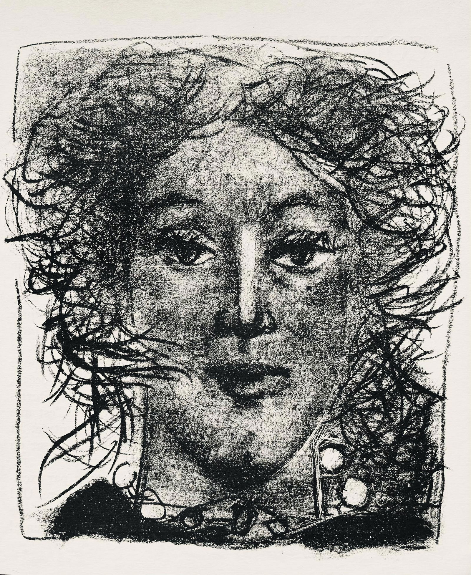 Andre Marchand, Composition, pierre a feu provence noire, Limited Edition Lithograph (1 of 4)