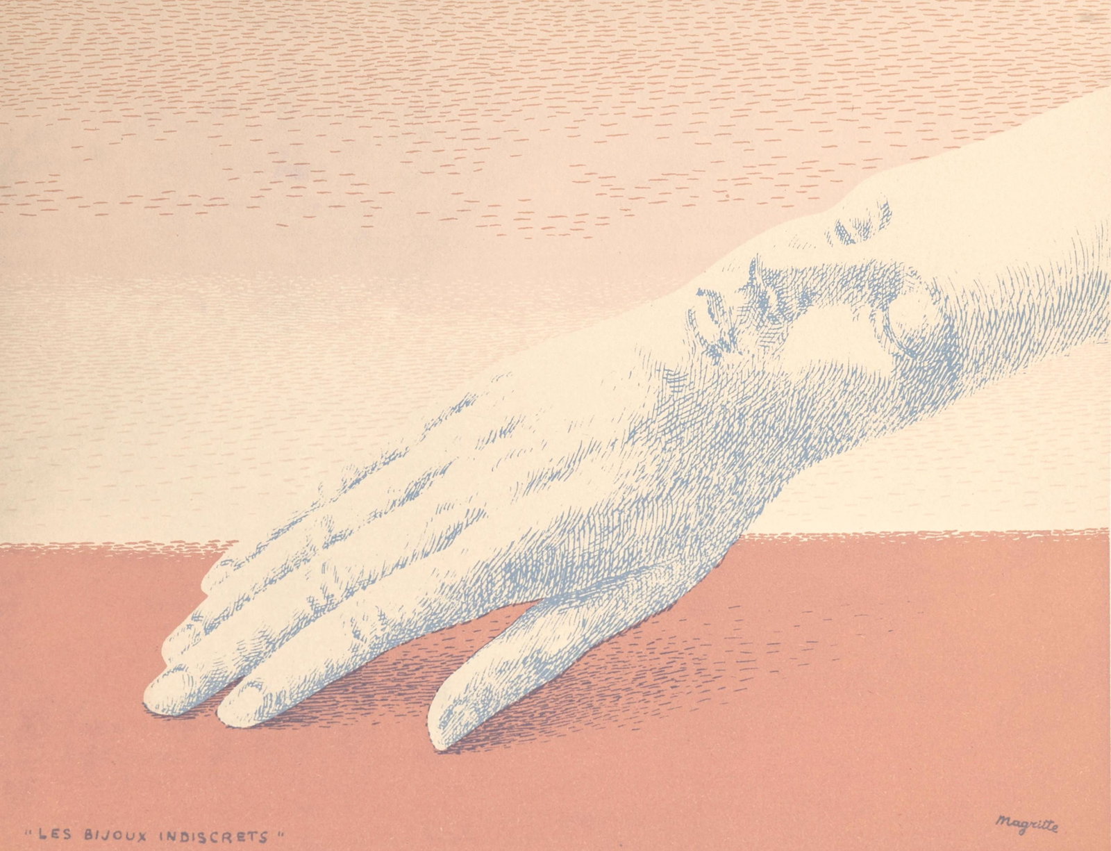 Rene Magritte, Les Bijoux indiscrets (Kaplan/Baum 3), San Lazzaro et ses Amis, XXe siecle, Limited: Lithograph on velin d'Arches paper. Paper Size: 10.5 x 14 inches. Inscription: Signed in the plate and unnumbered, as issued. Catalogue raisonne references: Kaplan, Gilbert E., and Timothy Baum. The