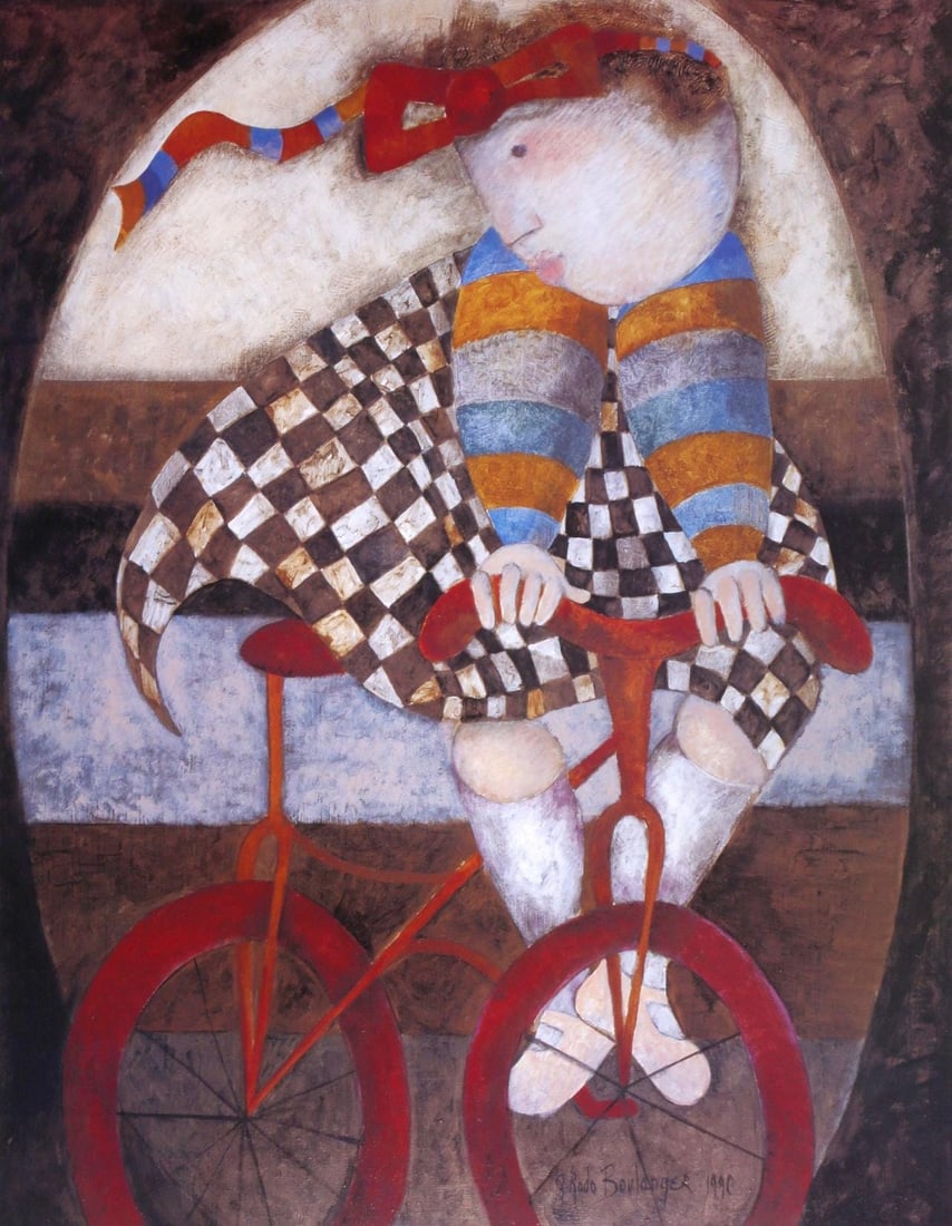 Graciela Rodo Boulanger, Future Championne, Original Edition Offset Lithograph: Offset lithograph on archival paper. Paper size: 28 x 22.5 inches. Excellent condition. Inscription: Signed in the plate and unnumbered, as issued. Notes: From Published and printed by Touchstone Publ