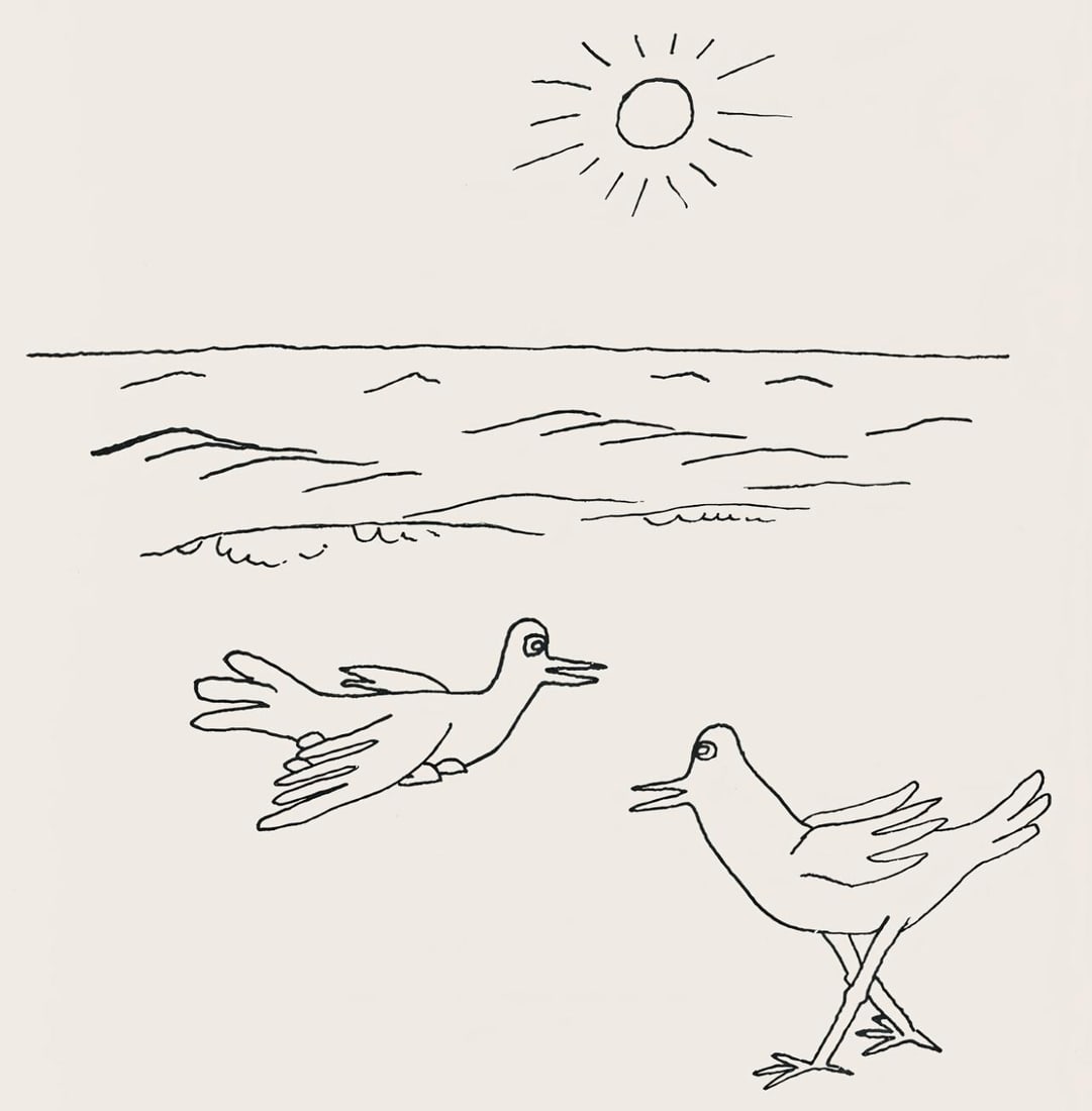 Alexander Calder, Composition, A Bestiary, Limited Edition Letterpress Print: Letterpress printing on specialement fabrique Curtis Rag velin paper. Paper Size: 12.5 x 9.1875 inches. Excellent condition. Inscription: Unsigned and unnumbered, as issued. Notes: From the album, A B