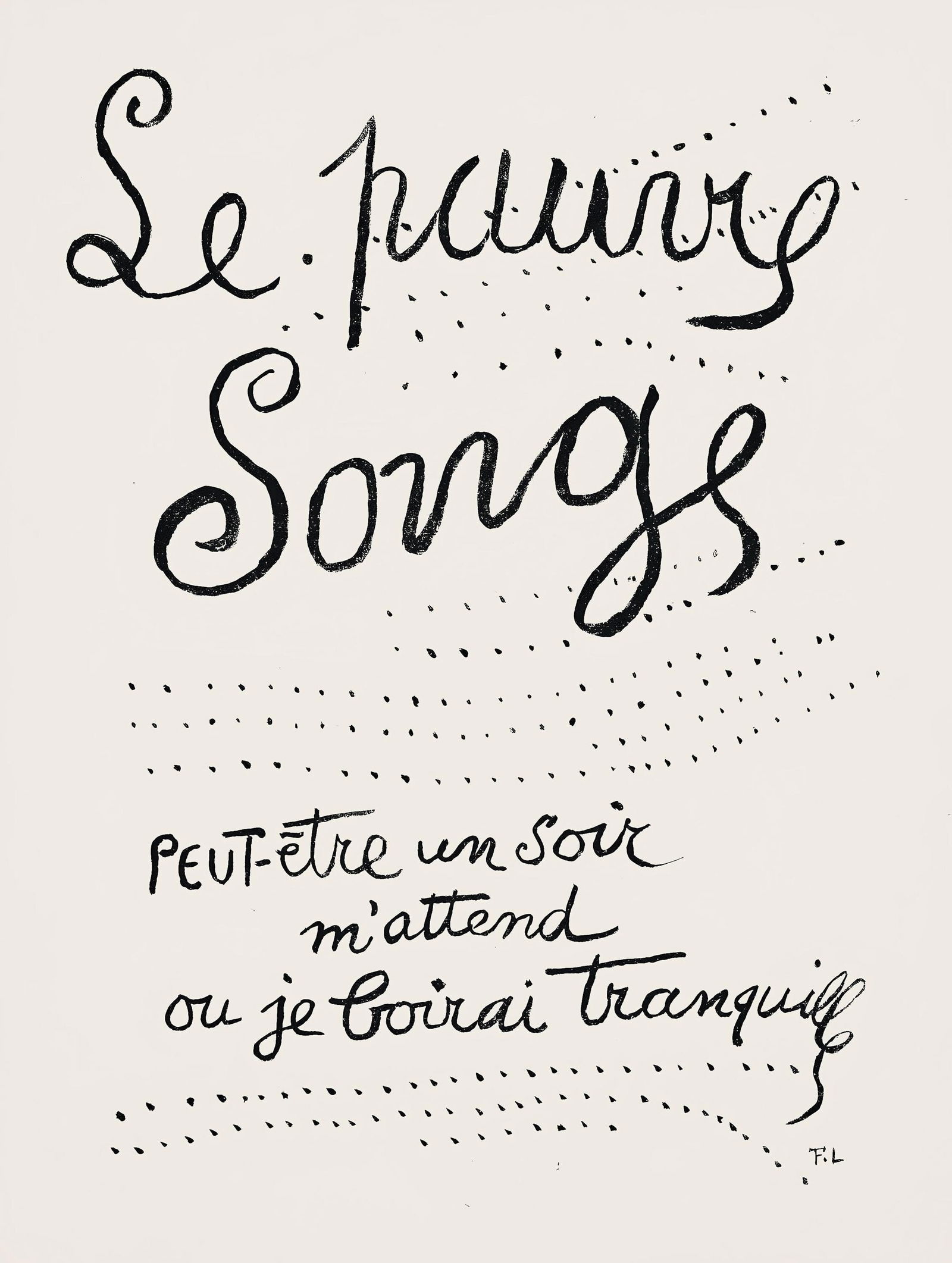 Fernand Leger, Composition (Saphire 24-38), Les Illuminations, Limited Edition Lithograph: Lithograph on papier velin teinte, fait a la main paper. Paper size: 13 x 9.75 inches. Excellent condition. Inscription: Unsigned and unnumbered, as issued. Notes: From the folio, Les Illuminations,