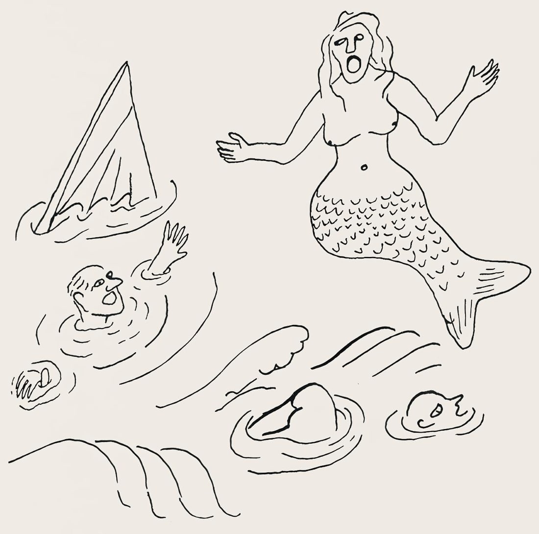 Alexander Calder, Composition, A Bestiary, Limited Edition Letterpress Print: Letterpress printing on specialement fabrique Curtis Rag velin paper. Paper Size: 12.5 x 9.1875 inches. Excellent condition. Inscription: Unsigned and unnumbered, as issued. Notes: From the album, A B