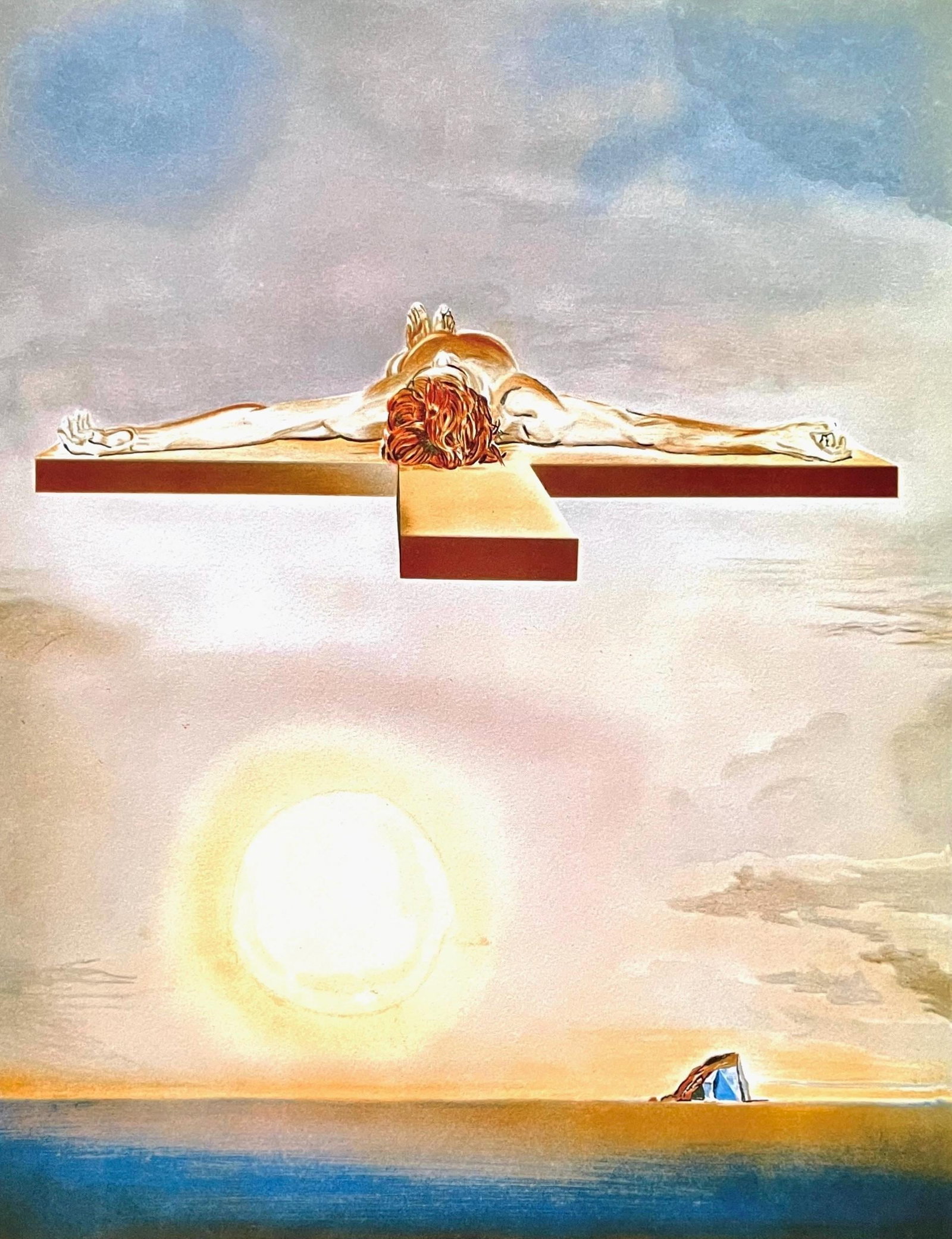 Salvador Dali, Le Christ de Gala, Signed, Limited Edition Archival Pigment Print: Archival pigment print on velin paper. Paper Size: 24 x 18 inches. Inscription: Fac-simile signed and numbered, as issued. Condition: Excellent. Notes: Published and printed by Max-Inter, Ltd., Burban