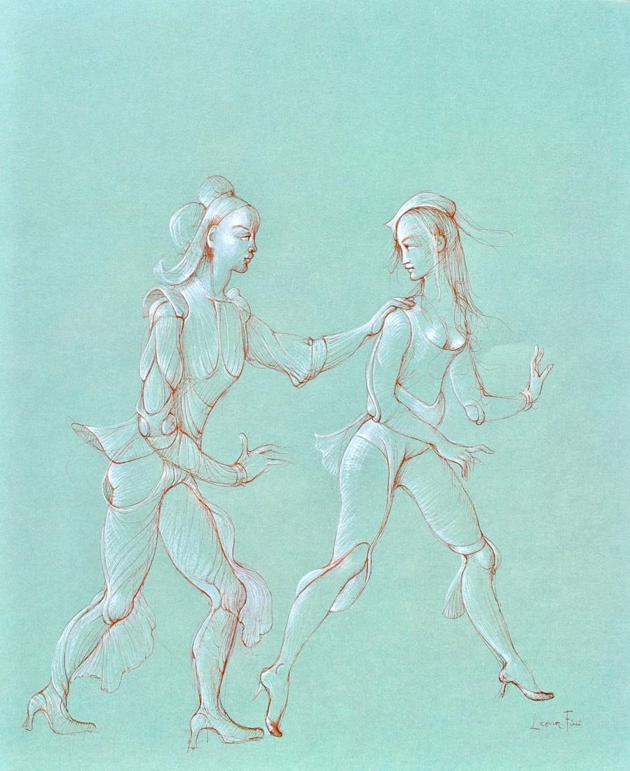 Leonor Fini, Composition, Fruits de la Passion, XXe siecle, Limited Edition Heliogravure: Heliogravure on velin de Rives pur chiffon paper, manufactured by Les papeteries de Rives, Voiron, France. Paper Size: 16.93 x 14.17 inches. Inscription: Signed in the plate and unnumbered, as issued.