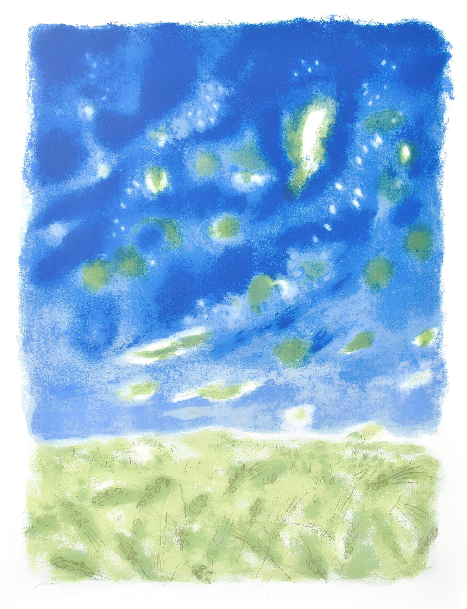 Jules Cavailles, Composition, Œuvres completes d'Albert Camus, Limited Edition Lithograph: Lithograph on velin d'Arches filigrane paper. Paper Size: 11 x 8.5 inches. Excellent condition. Inscription: Unsigned and unnumbered, as issued. Notes: From the volume, Œuvres completes d'Albert