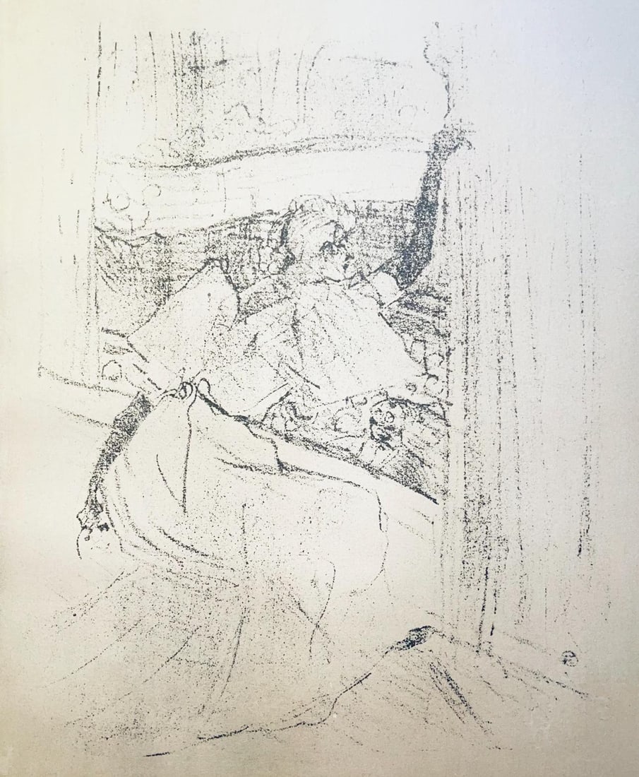 Henri de Toulouse-Lautrec, Composition, Images de Lautrec, 21 Planches en Couleurs, Collezione: Lithograph and stencil on velin Polifilo paper. Paper size: 13.78 x 10.24 inches. Excellent condition. Inscription: Unsigned and unnumbered, as issued. Notes: From the folio, Images de Lautrec, 21