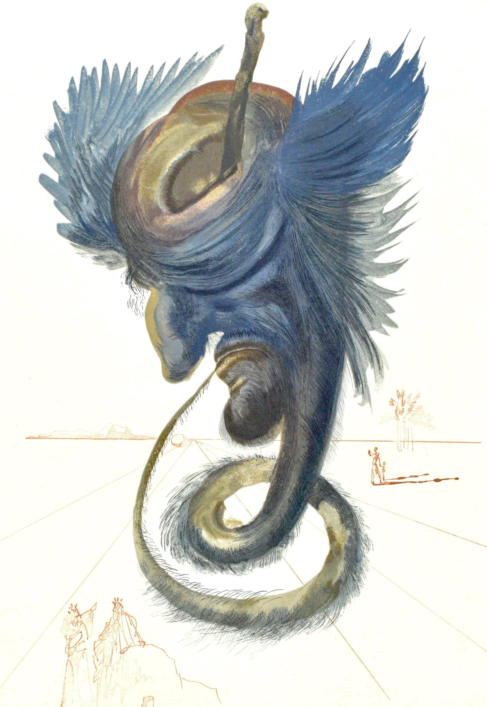 Salvador Dali, L'Enfer XX (Michler/Lopsinger 1039-1138; Field 189-200), La Divine Comedie, Limited (1 of 4)