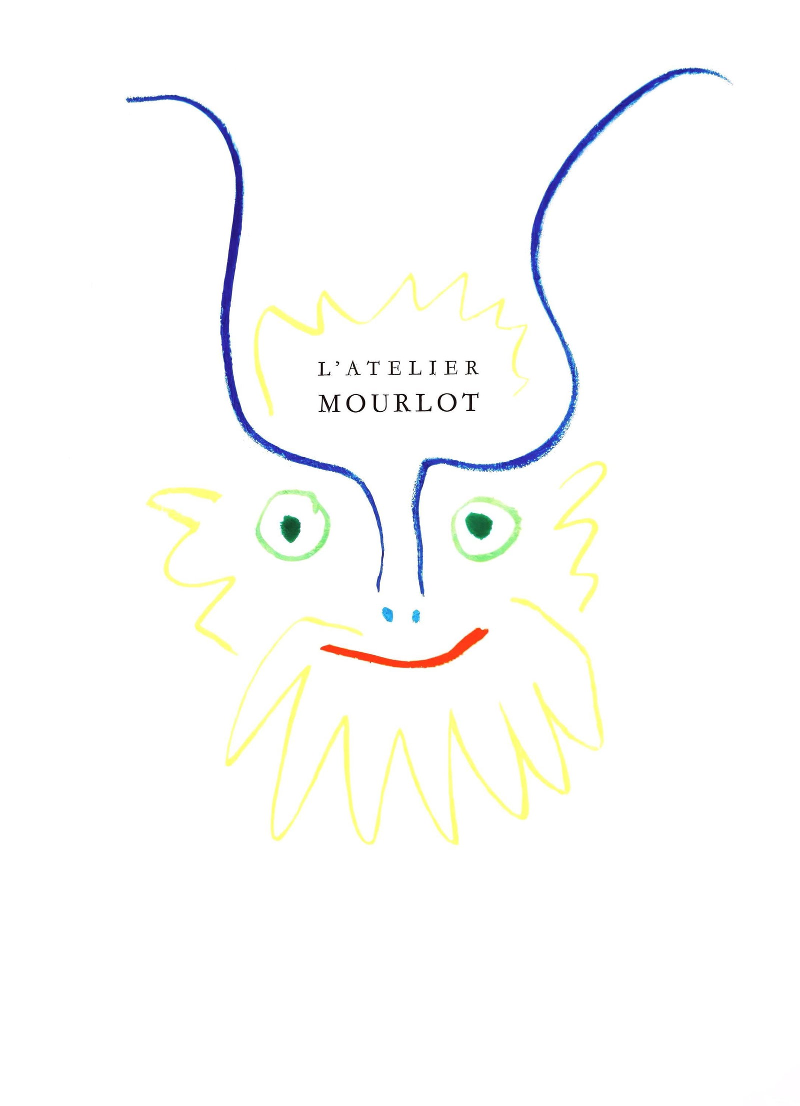 Pablo Picasso, Untitled, from L'Atelier Mourlot, Limited Edition Lithograph, 1965: This exquisite lithograph by Pablo Picasso (1881-1973), titled Sans titre (Untitled), from the album Les Lithographies de L'Atelier Mourlot, Paris (The Lithographs of the Mourlot Workshop, Paris), ori