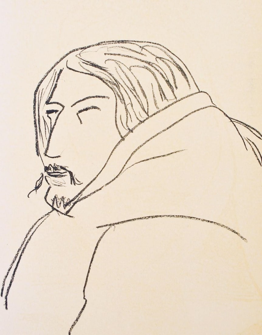 Henri Matisse, Esquiman, Portraits par Henri Matisse, Limited Edition Heliogravure: Heliogravure on velin paper, mounted on velin paper backing sheet, as issued. Paper Size: 12 x 9.25 inches; image size: 8.66 x 7.08 inches. Inscription: Unsigned and unnumbered, as issued. Condition: