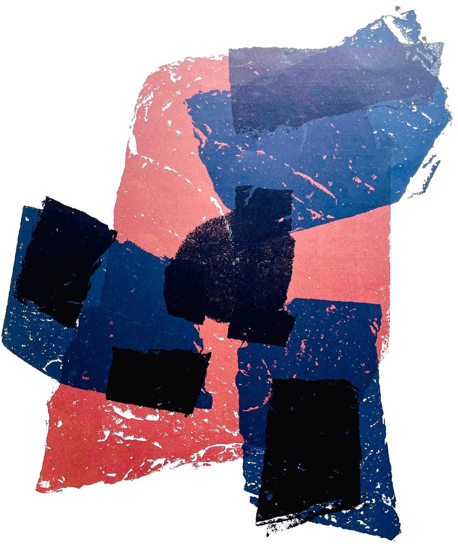 Raoul Ubac, Composition, Derriere le miroir, Limited Edition Lithograph: Lithograph on velin paper. Paper size: 15 x 11 inches. Excellent condition. Inscription: Unsigned and unnumbered, as issued. Notes: From Derriere le miroir, N deg 105-106, 1958. Published by Aime Maeg