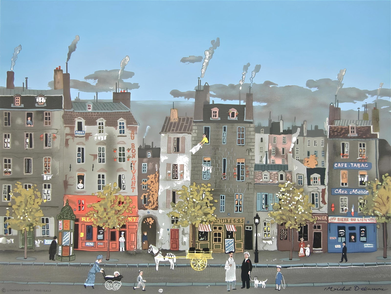 Michel Delacroix, Au Bon Vivant, Limited Edition Lithograph (1 of 4)