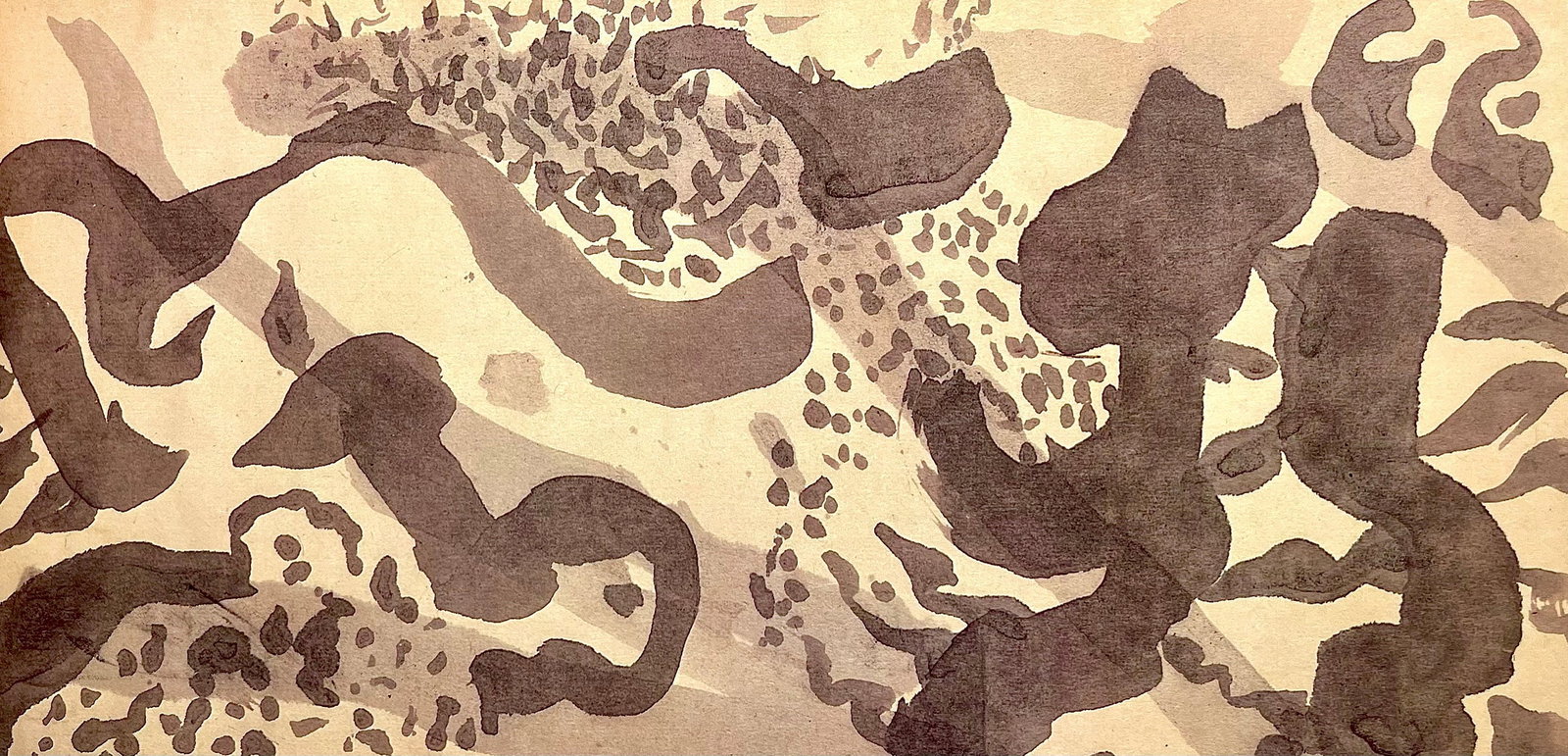 Jackson Pollock, Composition, Jackson Pollock, The Last Sketchbook, Limited Edition Lithograph: Lithograph on velin Mohawk paper. Inscription: unsigned and unnumbered, as issued. Paper Size: 5 x 12 inches. Excellent condition. Notes: From the album, Jackson Pollock, The Last Sketchbook, 1982. Pu